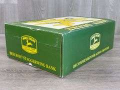 John Deere Beech D17 Staggerwing Airplane Bank, 9”