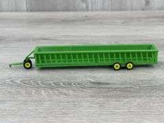 2-32' Portable Bunk Feeder Wagons, Standi Toys, 1 Green, 1 Red-Missing 1 Tire