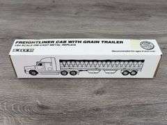 Freightliner 120 Conventional Model SJ Trucking W/Grain Trailer, 1/64, Ertl