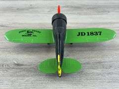 John Deere Vintage Travel Air Model R Airplane Bank, 8”