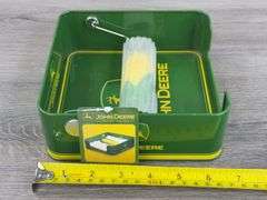 John Deere Napkin Holder, 6 1/2”x6 1/2”