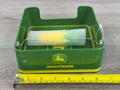 John Deere Napkin Holder, 6 1/2”x6 1/2”