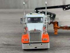 DCP Kenworth Truck W/Crane Trailer, 1/64, Custom Trailer