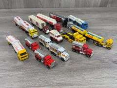 STP, Shell, Texaco, Milky, Pennzoil Tractor Trailers, 1/64, Majorette, Matchbox