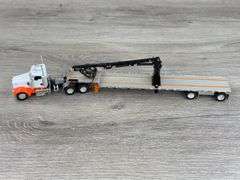 DCP Kenworth Truck W/Crane Trailer, 1/64, Custom Trailer