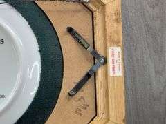 John Deere Plates No. A7828 & B1176 In Wall Plaque-44 1/2”x13 1/2”, Flushed From The Field, Harvest Of Gold, Twilight Break & Autumn Memories, The Danbury Mint