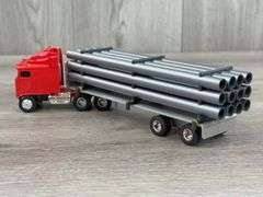 White GMC & Kenworth Trucks W/Log Haulers, 1/64, Custom
