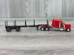 Peterbilt Truck W/Logging Trailer, 1/64, Truck Is DCP