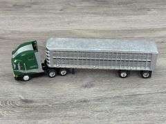 International 9800 Truck W/Livestock Trailer,  1/64, Custom, Mud Flap Needs Reattached
