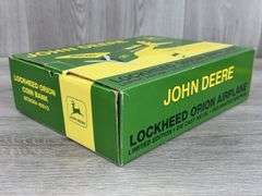 John Deere Lockheed Orion Airplane Bank, 8”, Limited Edition