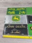5 Metal & 1 Plastic John Deere Signs, 11 3/4”x6”H