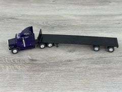 Peterbilt 377A/E Truck-Ertl W/Penjoy Flatbed Trailer, 1/64