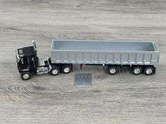 International Transtar Truck W/Dump Trailer, 1/64, Custom Trailer, Front Panel Not Attached