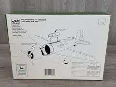John Deere Lockheed Orion Airplane Bank, 8”, Limited Edition