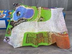 Hot-Wheels Sto & Go Round-Up Ranch, Over 10 Play Pieces, Mattel, Unsure If Complete