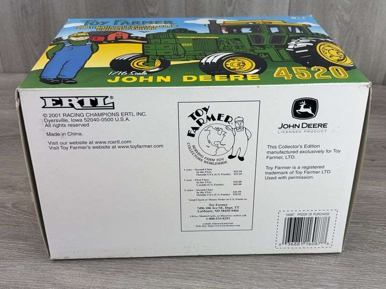 John Deere 4520 WF, 1/16, 2001 NFTS, Toy Farmer