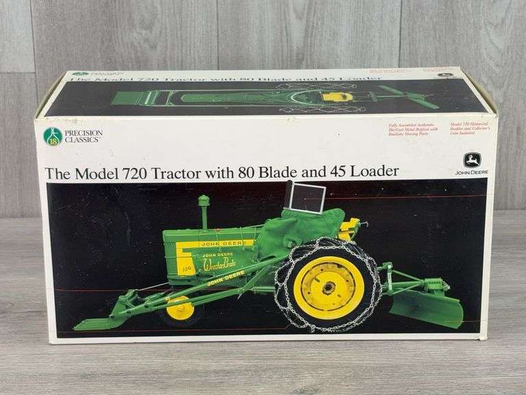 John Deere 720 W/80 Blade & 45 Loader, 1/16, Precision Classics 18