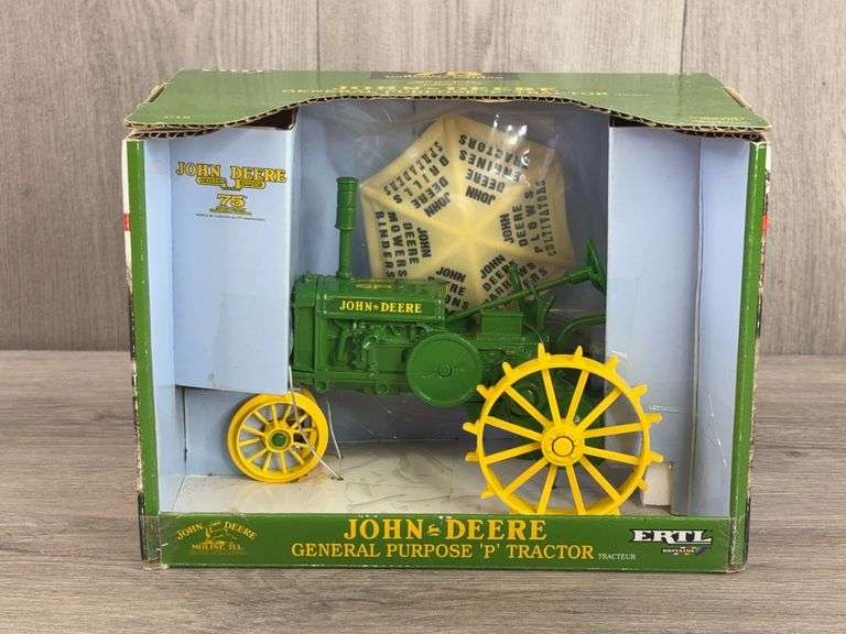 John Deere General Purpose P W/Umbrella, 1/16, Ertl Britains