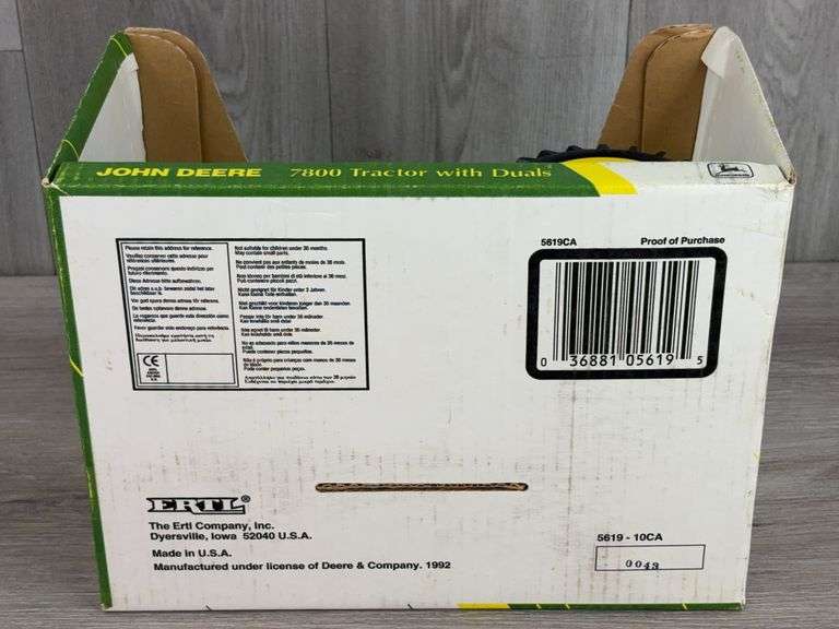 John Deere 7800 MFWD Duals, 1/16, Premier Edition, Ertl