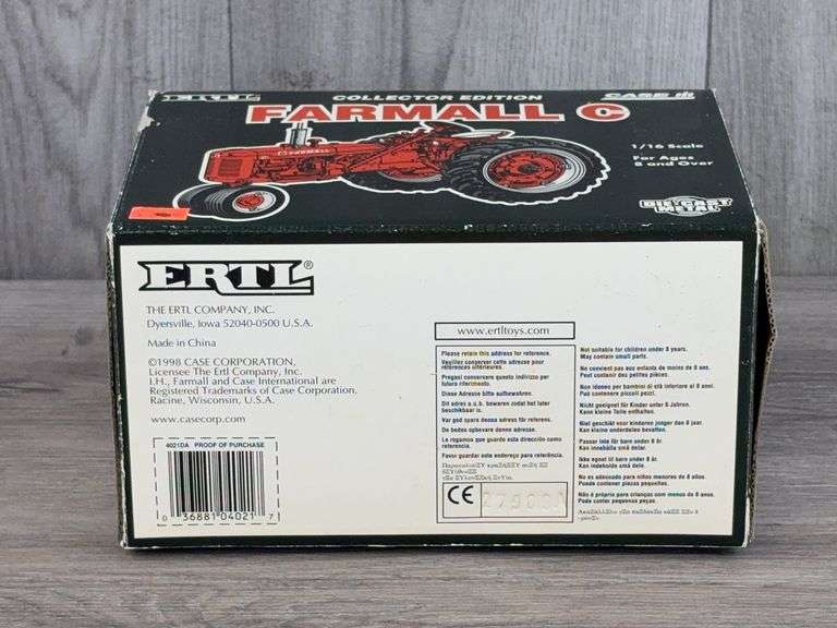 IH Farmall C NF, 1/16, 1998 Collector Edition, Ertl