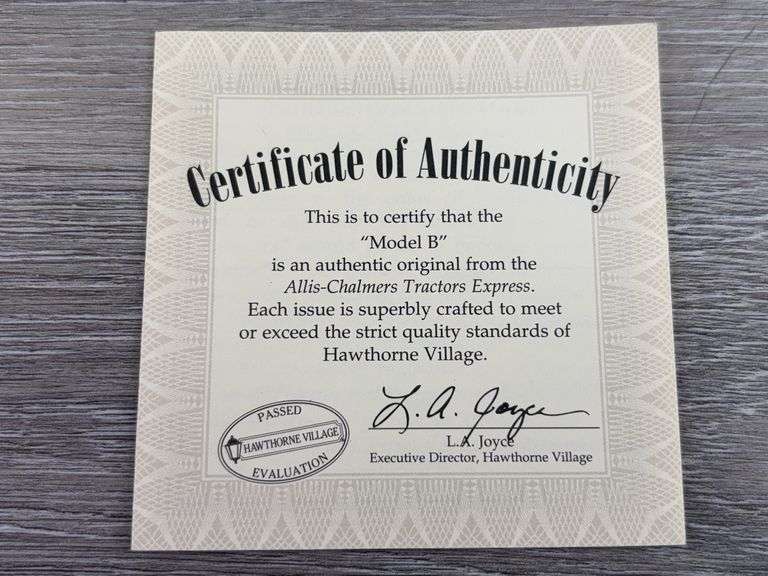 Allis-Chalmers Flat Rail Car W/B Tractor, HO Scale