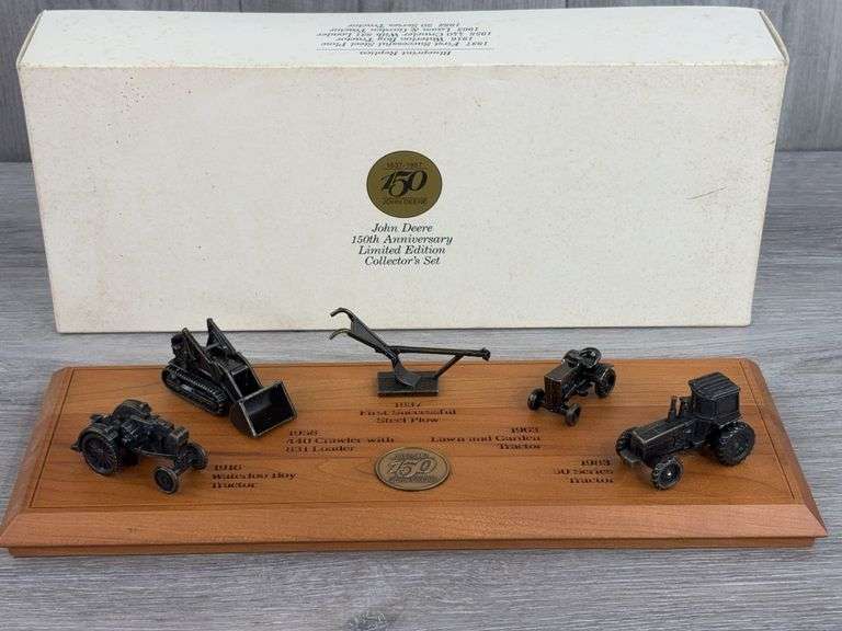 John Deere 150th Anniversary Set, 13 1/3” Plaque, Ertl