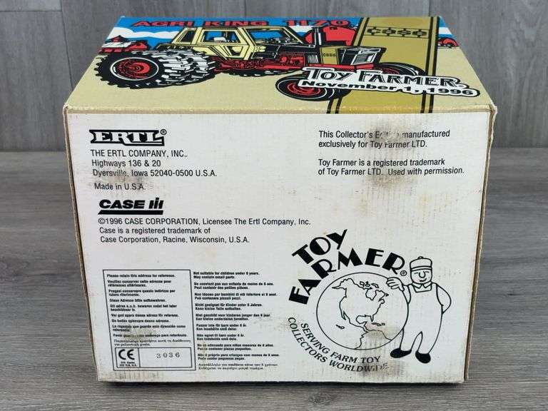 Case 1170 Agri King WF Duals, 1/16, 1996 NFTS, Toy Farmer