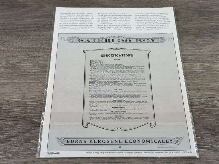 Waterloo Boy Model N, 1/16, Precision Classics 15