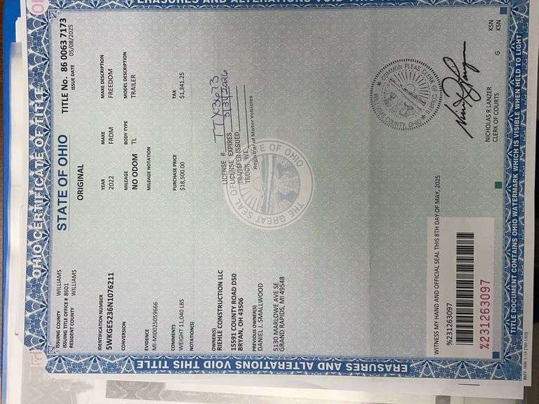 2022 Freedom Enclosed 52-ft Trailer