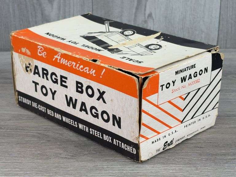 Case Barge Box Toy Wagon, 1/16, Ertl, Original Box