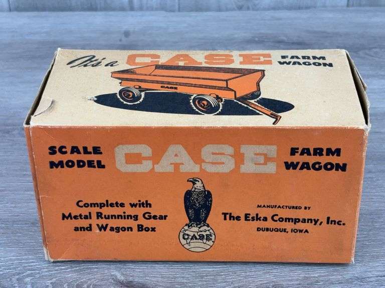 Case Farm Wagon, 1/16, Eska, Original Box, Tin Rims