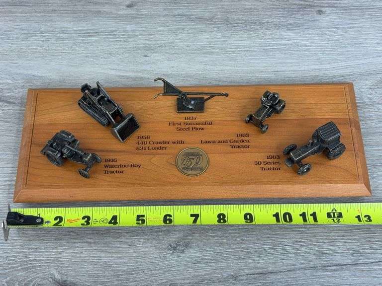 John Deere 150th Anniversary Set, 13 1/3” Plaque, Ertl