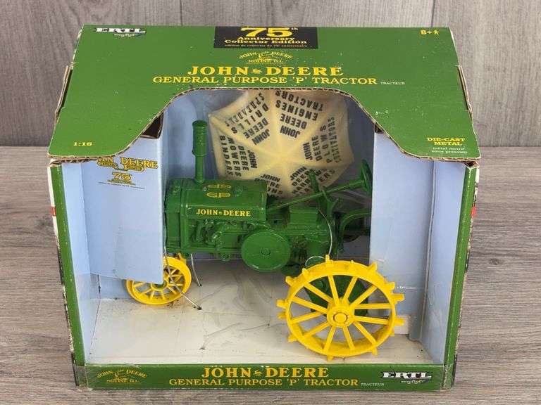 John Deere General Purpose P W/Umbrella, 1/16, Ertl Britains