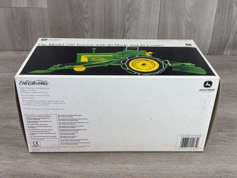 John Deere 720 NF W/80 Blade & 45 Loader, 1/16