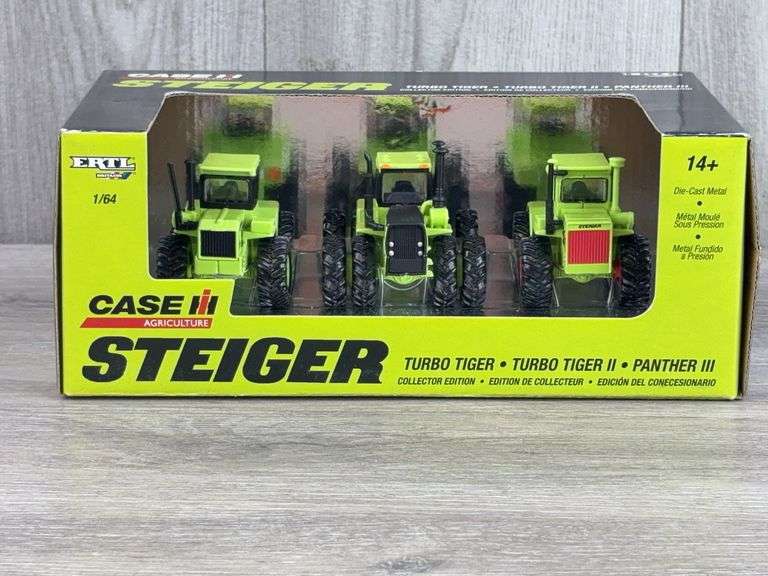 Steiger Turbo Tiger, Turbo Tiger II & Panther III Set, 1/64