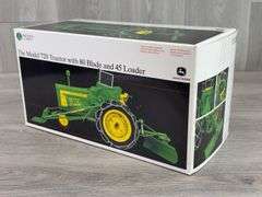 John Deere 720 NF W/80 Blade & 45 Loader, 1/16