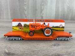 Allis-Chalmers Flat Rail Car W/B Tractor, HO Scale
