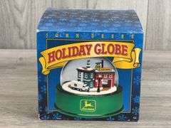 John Deere Holiday Globe, 3 1/2”H, Ertl Collectibles