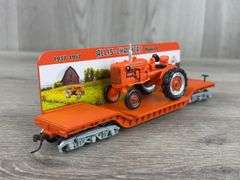 Allis-Chalmers Flat Rail Car W/B Tractor, HO Scale
