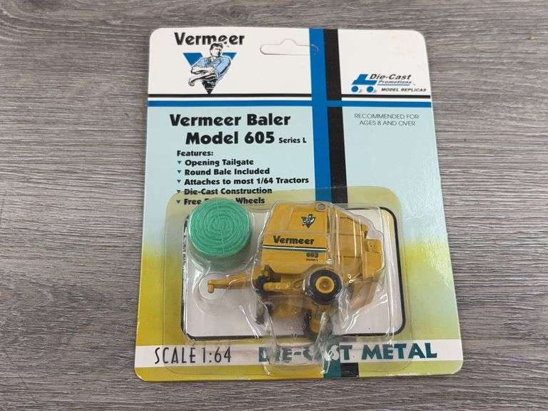 Vermeer 605 Series L Round Baler, 1/64, Die-Cast Promotions