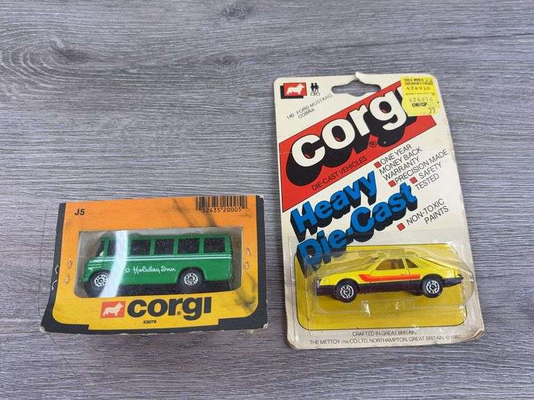 Holiday Inn Van-2 3/4” & Mustang-3”, Corgi