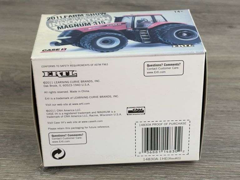 Case IH Magnum 315 Duals, 1/64, 2011 Farm Show, Ertl