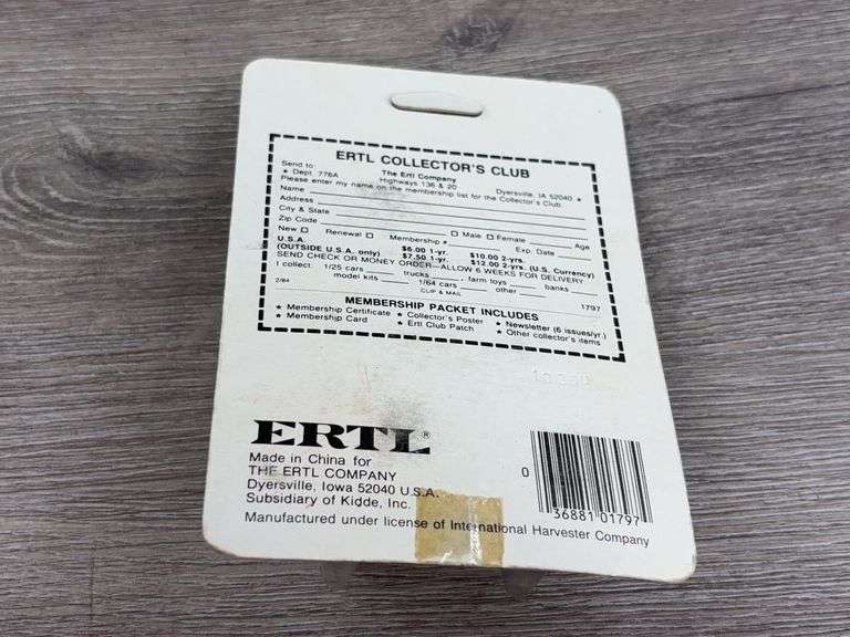 International 5088 WF, 1/64, Ertl, Die-Cast Tractor