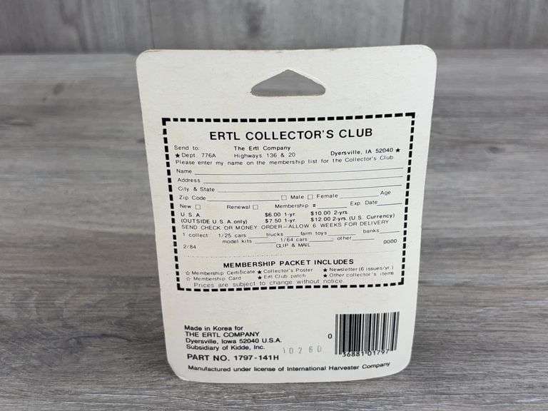 International 5088 WF, 1/64, Ertl, Die-Cast Tractor