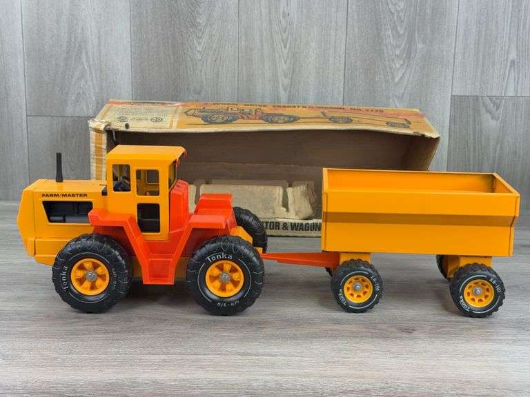 Farm Master 4WD & Wagon, 24” Long, Tonka, Original Box