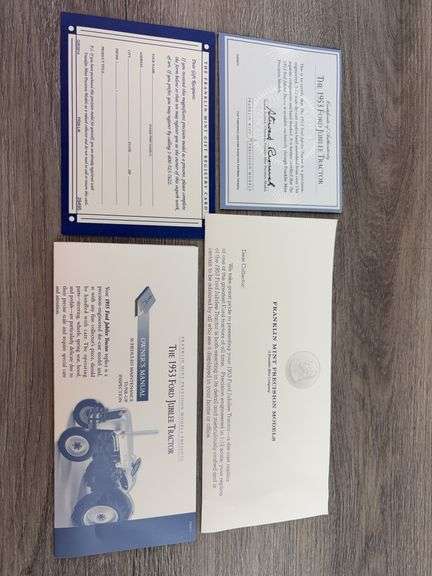 Ford 8N WF, 1/12, Franklin Mint, Original Shipping Box