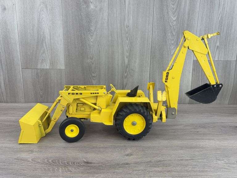 Ford 5550 Backhoe/Loader, 1/12, Ertl, Missing Muffler