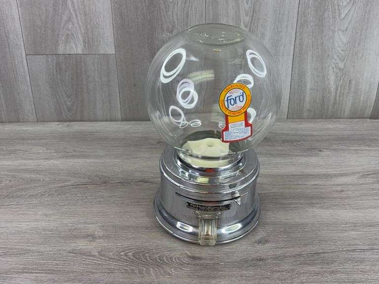 Ford Quality Vending Products Gumball Machine & Stand, Appr. 38”H