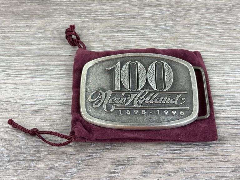 100 Yr. New Holland Belt Buckle, 3 1/4”W, Serial #1177