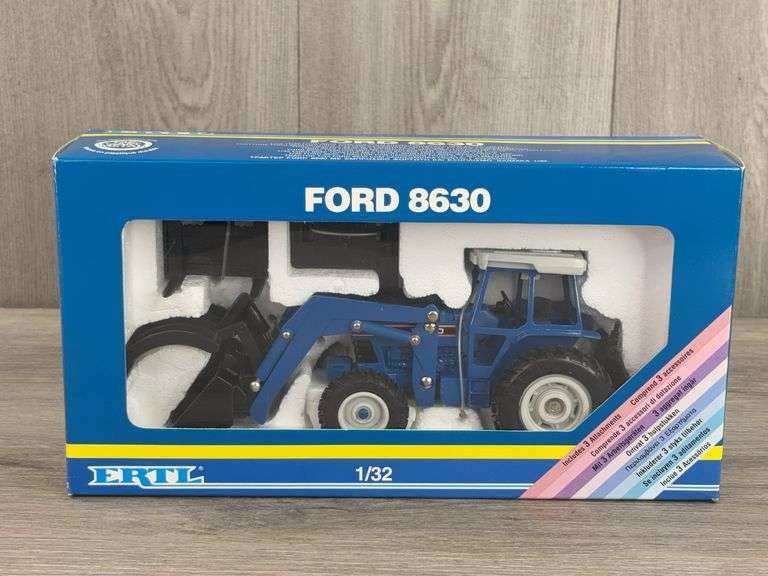 Ford 8630 MFD W/Loader, 1/32, Ertl